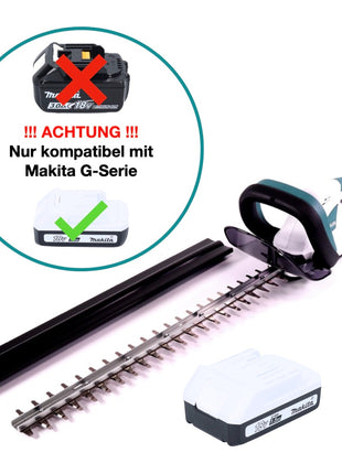 Makita UH 522 DY1 Akku Heckenschere 18 V 52 cm G Serie + 1x Akku 1,5 Ah - ohne Ladegerät - Toolbrothers