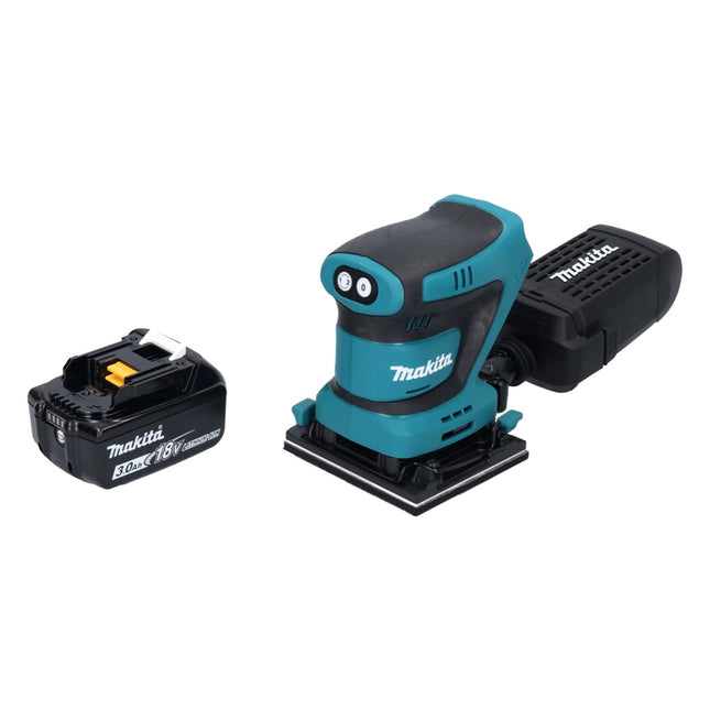Makita DBO 480 F1 levigatrice orbitale a batteria 18 V 112 x 102 mm + 1x batteria ricaricabile 3,0 Ah - senza caricabatterie