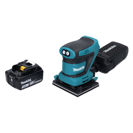 Lijadora orbital a batería Makita DBO 480 T1 18 V 112 x 102 mm + 1x batería 5,0 Ah - sin cargador