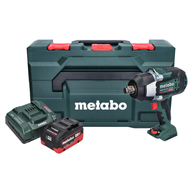 Metabo SSW 18 LTX 1750 BL cordless impact wrench 18 V 1750 Nm 3/4" brushless + 1x rechargeable battery 5.5 Ah + charger + metaBOX