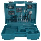Makita maletín de transporte taladro perforador de 74 piezas para taladro atornillador a batería de 18 V DDF y taladro atornillador de percusión DHP