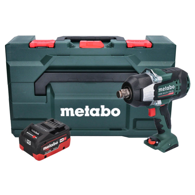 Metabo SSW 18 LTX 1750 BL cordless impact wrench 18 V 1750 Nm 3/4" brushless + 1x rechargeable battery 8.0 Ah + metaBOX - without charger