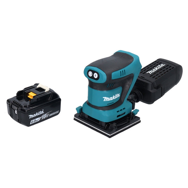 Makita DBO 480 G1 levigatrice orbitale a batteria 18 V 112 x 102 mm + 1x batteria ricaricabile 6,0 Ah - senza caricabatterie