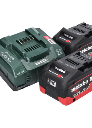 Metabo SSW 18 LTX 1750 BL Atornillador de impacto a batería 18 V 1750 Nm 3/4" sin escobillas (602402810) + 2x batería 8,0 Ah + cargador + metaBOX