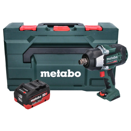 Metabo SSW 18 LTX 1750 BL llave de impacto sin cable 18 V 1750 Nm 3/4" sin escobillas + 1x batería recargable 10,0 Ah + metaBOX - sin cargador