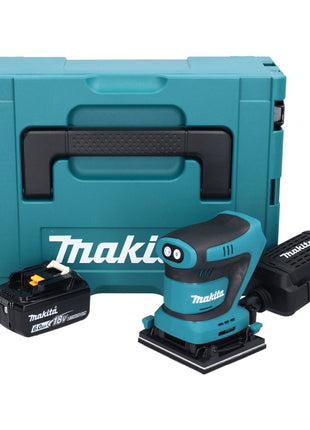 Makita DBO 480 G1J Akumulatorowa szlifierka oscylacyjna 18 V 112 x 102 mm + 1x akumulator 6,0 Ah + Makpac - bez ładowarki