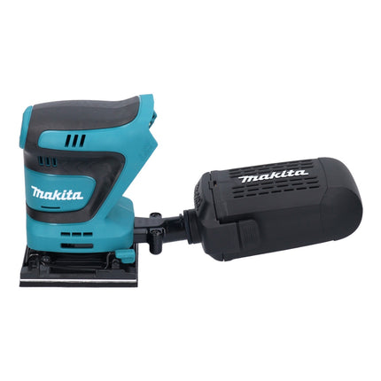 Makita DBO 480 G1J cordless orbital sander 18 V 112 x 102 mm + 1x rechargeable battery 6.0 Ah + Makpac - without charger