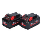 Milwaukee M18 HB8 Akku Set 2x 18 V 8,0 Ah / 8000 mAh Li-Ion High Output ( 2x 4932471070 ) mit Ladestandsanzeige - Toolbrothers