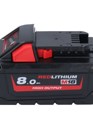 Milwaukee M18 HB8 Akku Set 4x 18 V 8,0 Ah / 8000 mAh Li-Ion High Output ( 4x 4932471070 ) mit Ladestandsanzeige - Toolbrothers