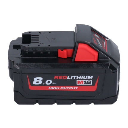 Milwaukee M18 HNRG-802 Akku Starter Set High Output 18 V + 2x HB8 Akku 8,0 Ah ( 2x 4932471070 ) + M12-18 FC Ladegerät ( 4932451079 ) - Toolbrothers