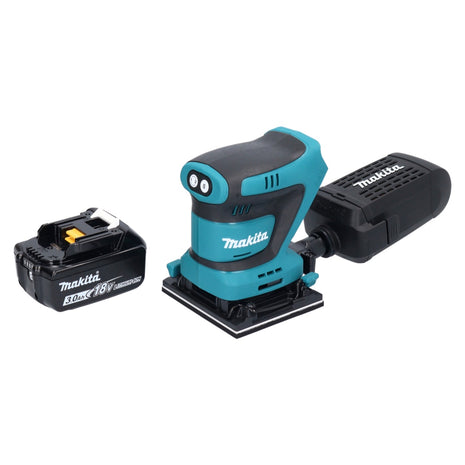 Makita DBO481F1 Cordless Finishing Sander 112 x 102mm 18V + 1x Battery 3.0Ah - without Charger