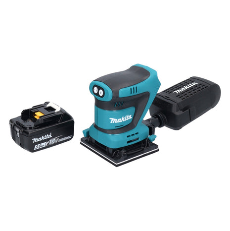 Makita DBO481T1 Cordless Finishing Sander 112 x 102mm 18V + 1x Battery 5.0Ah - without Charger