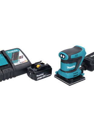 Makita DBO 481 RG1 Levigatrice orbitale a batteria 18 V 112 x 102 mm + 1x batteria ricaricabile 6,0 Ah + caricatore