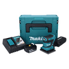 Makita DBO 481 RF1J cordless orbital sander 18 V 112 x 102 mm + 1x rechargeable battery 3.0 Ah + charger + Makpac