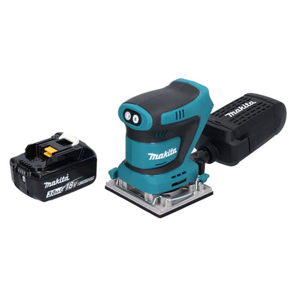 Makita DBO482F1 Levigatrice vibrante a batteria 112x102mm 18V + 1x batteria 3.0Ah - senza caricabatterie