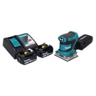 Lijadora vibratoria Makita DBO482RF sin cable 112x102mm 18V + 2x Baterías 3.0Ah + Cargador