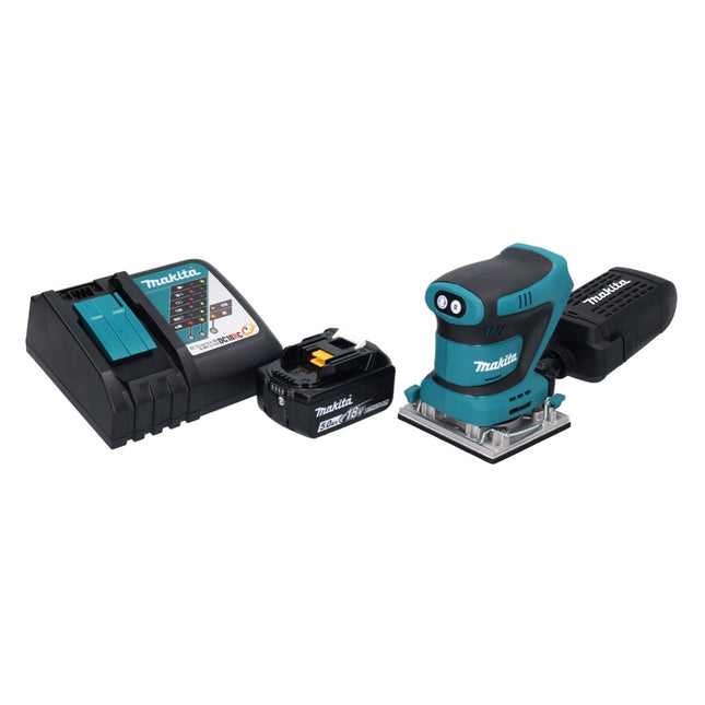 Makita DBO482RT1 Levigatrice vibrante a batteria 112x102mm 18V + 1x batteria 5.0Ah + caricatore
