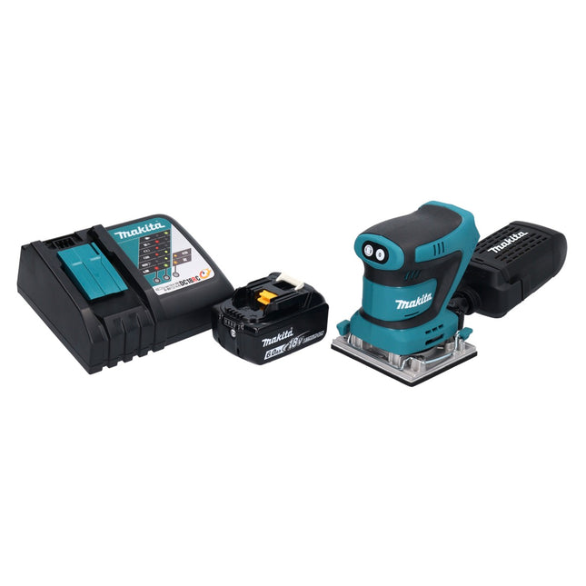 Makita DBO482RG1 Levigatrice vibrante a batteria 112x102mm 18V + 1x batteria 6,0Ah + caricatore