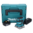 Lijadora orbital a batería Makita DBO 482 G1J 18 V 112 x 102 mm + 1x batería 6,0 Ah + Makpac - sin cargador