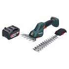 Metabo SGS 18 LTX Q podadoras de césped y arbustos de batería 18 V + 1x batería 4.0 Ah - sin cargador