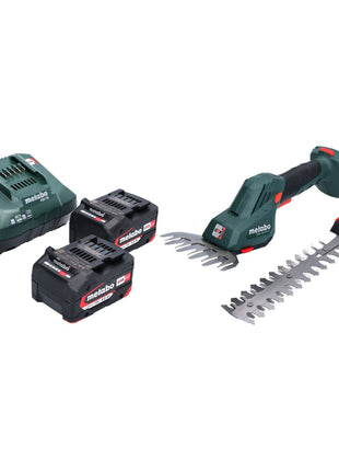 Akumulatorowe nożyce do trawy i krzewów Metabo SGS 18 LTX Q 18 V + 2x akumulator 4,0 Ah + ładowarka