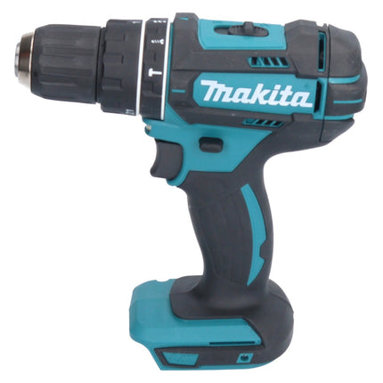 Taladro percutor inalámbrico Makita DHP 482 F1X1 18 V + 1x batería 3,0 Ah + set de accesorios 74 piezas + maletín - sin cargador