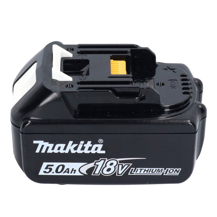 Taladro percutor inalámbrico Makita DHP 482 T1X1W 18 V 62 Nm + 1x batería 5,0 Ah + set de accesorios 74 piezas + maletín - sin cargador