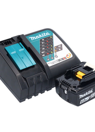 Taladro percutor inalámbrico Makita DHP 482 RG1X1W 18 V 62 Nm + 1x batería 6,0 Ah + cargador + set de accesorios 74 piezas + estuche