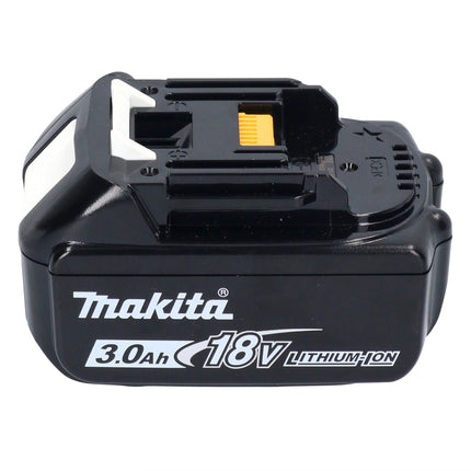 Makita DHP 484 F1X1W Taladro percutor inalámbrico 18 V 54 Nm sin escobillas blanco + 1x batería 3,0 Ah + set de accesorios 74 piezas + maletín - sin cargador