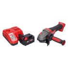 Amoladora angular a batería Milwaukee M18 CAG115XPDB-401 18 V 115 mm sin escobillas + 1x batería 4,0 Ah + cargador