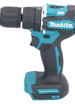 Makita DHP 487 RTX1 18 V Perceuse-visseuse à percussion sans fil 40 Nm sans balai + 2x Batteries 5,0 Ah + Chargeur + kit d'accessoires - 74 pièces + Mallette