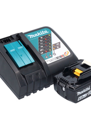 Makita DDF 482 RG1X1 taladro atornillador inalámbrico 18 V 62 Nm + 1x batería 6,0 Ah + cargador + set de accesorios 74 piezas + estuche