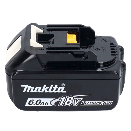 Makita DDF 485 G1X1 taladro atornillador inalámbrico 18 V 50 Nm sin escobillas + 1x batería 6,0 Ah + juego de accesorios 74 piezas + maletín - sin cargador
