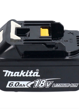 Makita DDF 487 G1X1 taladro atornillador inalámbrico 18 V 40 Nm sin escobillas + 1x batería 6,0 Ah + juego de accesorios 74 piezas + maletín - sin cargador