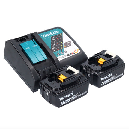 Llave de impacto a batería Makita DTD 153 RGX1 18 V 170 Nm 1/4" sin escobillas + 2x baterías 6,0 Ah + cargador + set de accesorios 74 piezas + estuche