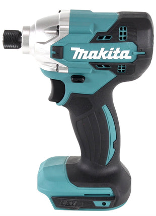 Makita DTD 156 F1X1 llave de impacto a batería 18 V 155 Nm 1/4" + 1x batería 3,0 Ah + set de accesorios 74 piezas + maletín - sin cargador