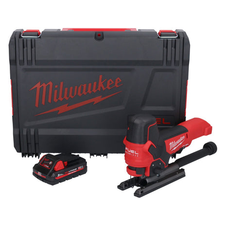 Sierra de calar a batería Milwaukee M18 FBJS-301X 18 V sin escobillas + 1x batería 3.0 Ah + caja HD - sin cargador