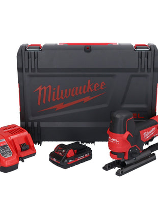 Sierra de calar a batería Milwaukee M18 FBJS-301X 18 V sin escobillas + 1x batería 3.0 Ah + cargador + caja HD