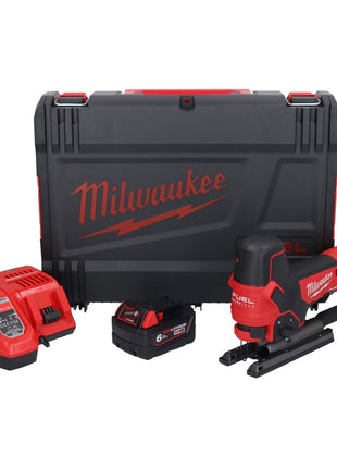 Milwaukee M18 FBJS-601X Akku Stichsäge 18 V Brushless + 1x Akku 6,0 Ah + Ladegerät + HD Box - Toolbrothers