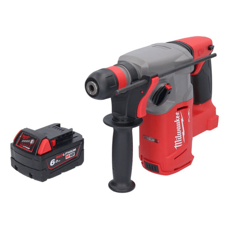 Martillo combinado a batería Milwaukee M18 CHX-601 18 V 2,5 J SDS plus sin escobillas + 1x batería 6,0 Ah - sin cargador