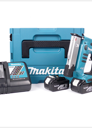 Makita BPT 351 RFJ 18 V Akku Pintacker im MAKPAC inkl. 2x BL 1830 B Akkus + DC18RC Ladegerät - Toolbrothers