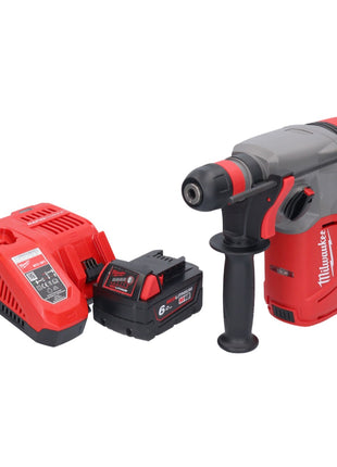 Martillo combinado a batería Milwaukee M18 CHX-601 18 V 2,5 J SDS plus sin escobillas + 1x batería 6,0 Ah + cargador