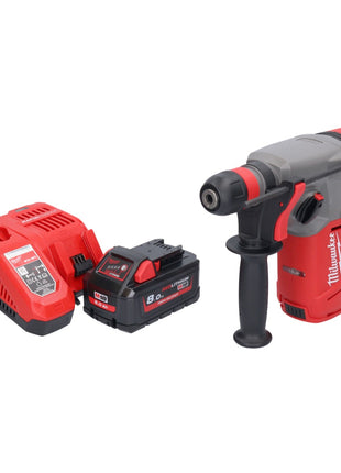 Martillo combinado a batería Milwaukee M18 CHX-801 18 V 2,5 J SDS plus sin escobillas + 1x batería 8,0 Ah + cargador