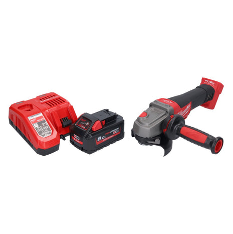 Meuleuse d'angle sur batterie Milwaukee M18 CAG115XPDB-801 18 V 115 mm sans balais + 1x batterie 8,0 Ah + chargeur