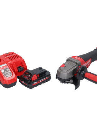 Amoladora angular a batería Milwaukee M18 CAG115XPDB-301 18 V 115 mm sin escobillas + 1x batería 3,0 Ah + cargador