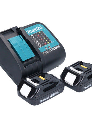 Makita DHP 453 SYX1 perceuse à percussion sans fil 18 V 42 Nm + 2 batteries 1,5 Ah + chargeur + jeu d'accessoires 74 pièces + mallette