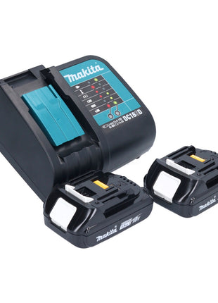 Makita DTD 152 SYX1 clé à chocs sans fil 18 V 165 Nm 1/4" + 2x batteries 1,5 Ah + chargeur + jeu d'accessoires 74 pièces + mallette