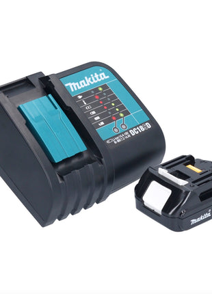 Makita DHP 484 SY1J W Taladro percutor inalámbrico 18 V 54 Nm sin escobillas blanco + 1x batería 1,5 Ah + cargador + Makpac