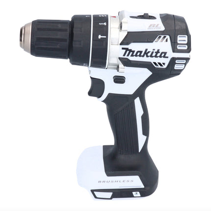 Makita DHP 484 SYJ W Taladro percutor inalámbrico 18 V 54 Nm sin escobillas blanco + 2x baterías 1,5 Ah + cargador + Makpac