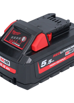 Batería Milwaukee M18 HB 5.5 18 V 5,5 Ah / 5500 mAh Li-Ion High Output (4932464712) con indicador de nivel de carga